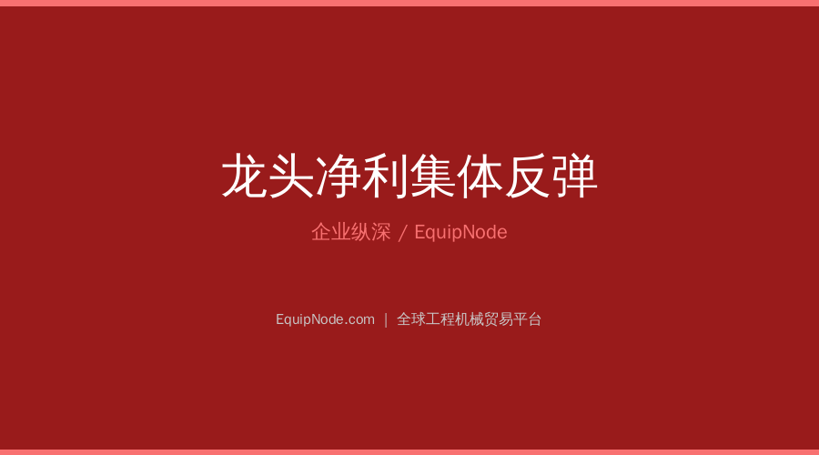 龙头净利集体反弹