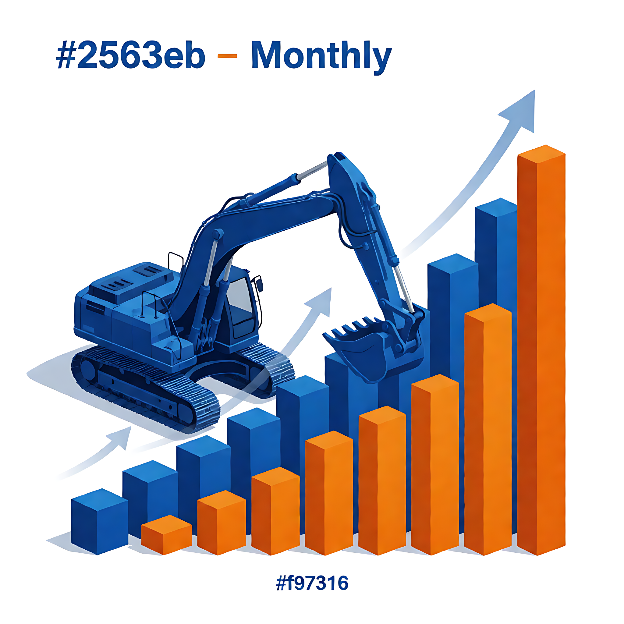 2026 January–August Monthly Excavator Sales Trend