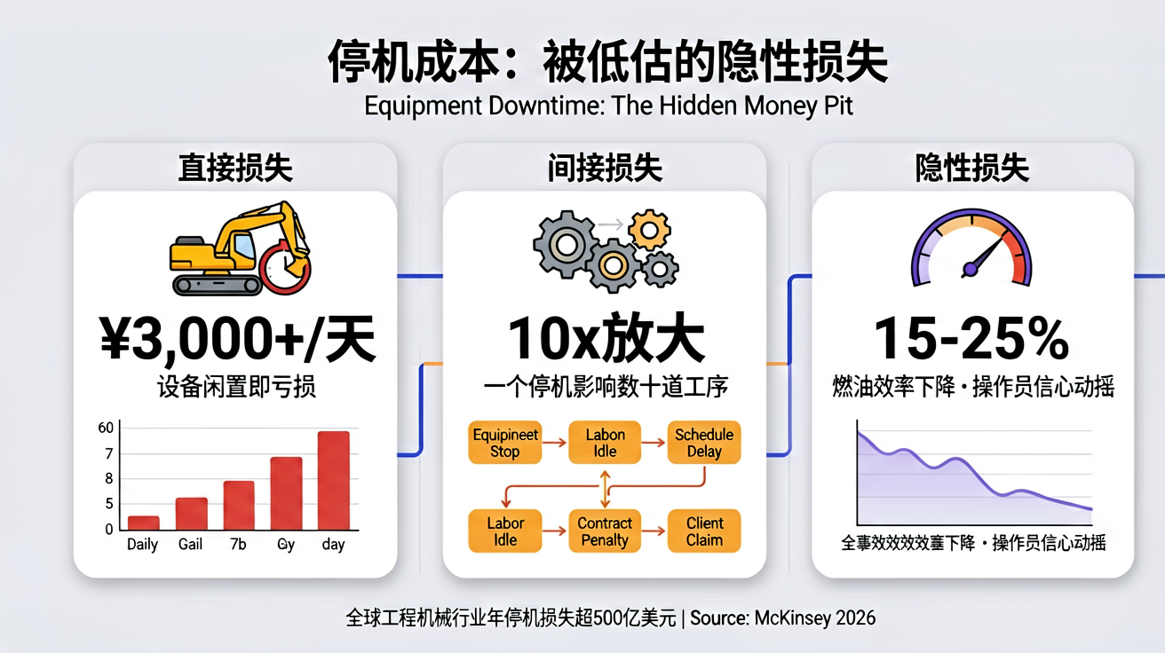 Downtime cost breakdown