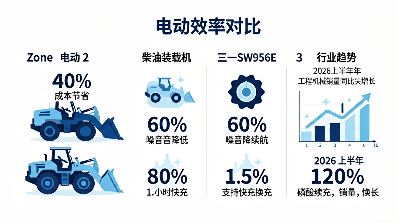 电动装载机效率对比
