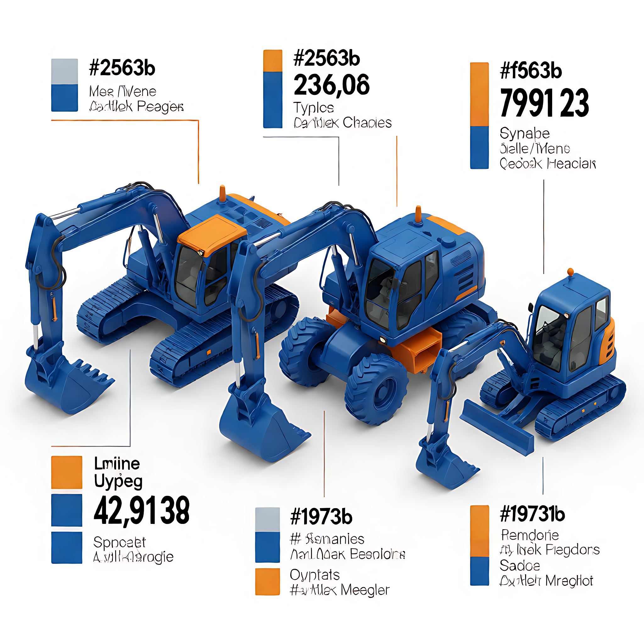 Comparison of the three main excavator types