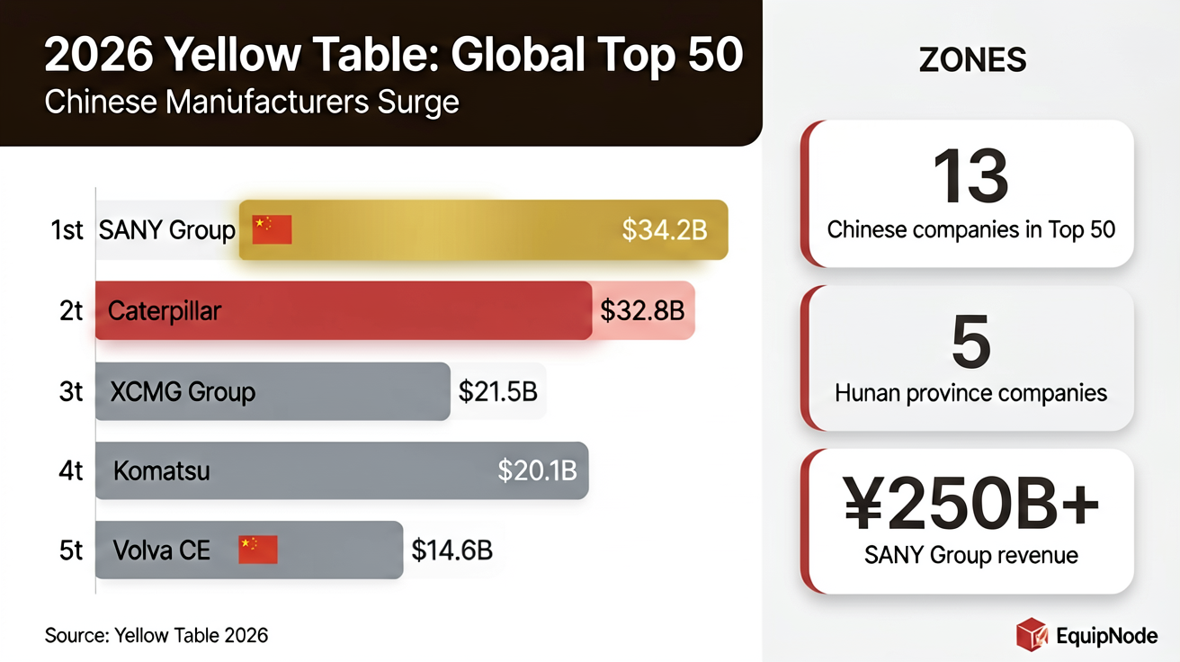 2026全球工程机械50强排名信息图