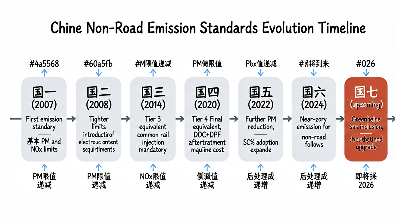中国非道路排放标准演进时间线