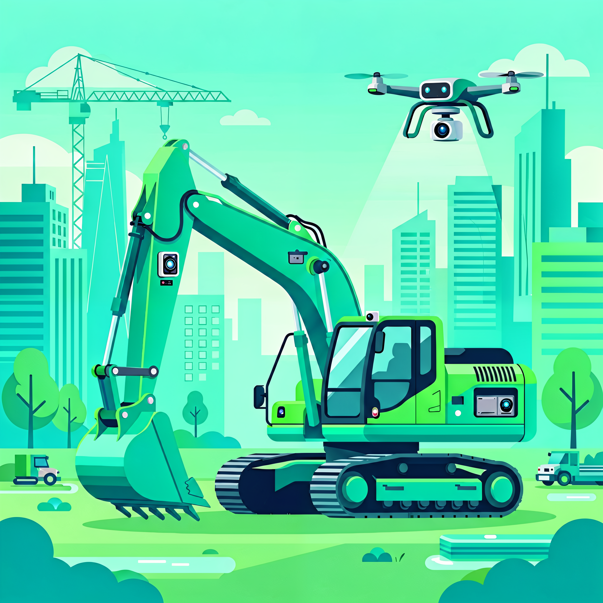 Autonomous Smart Construction Site