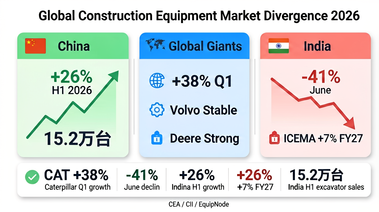 Global Construction Machinery Market Divergence
