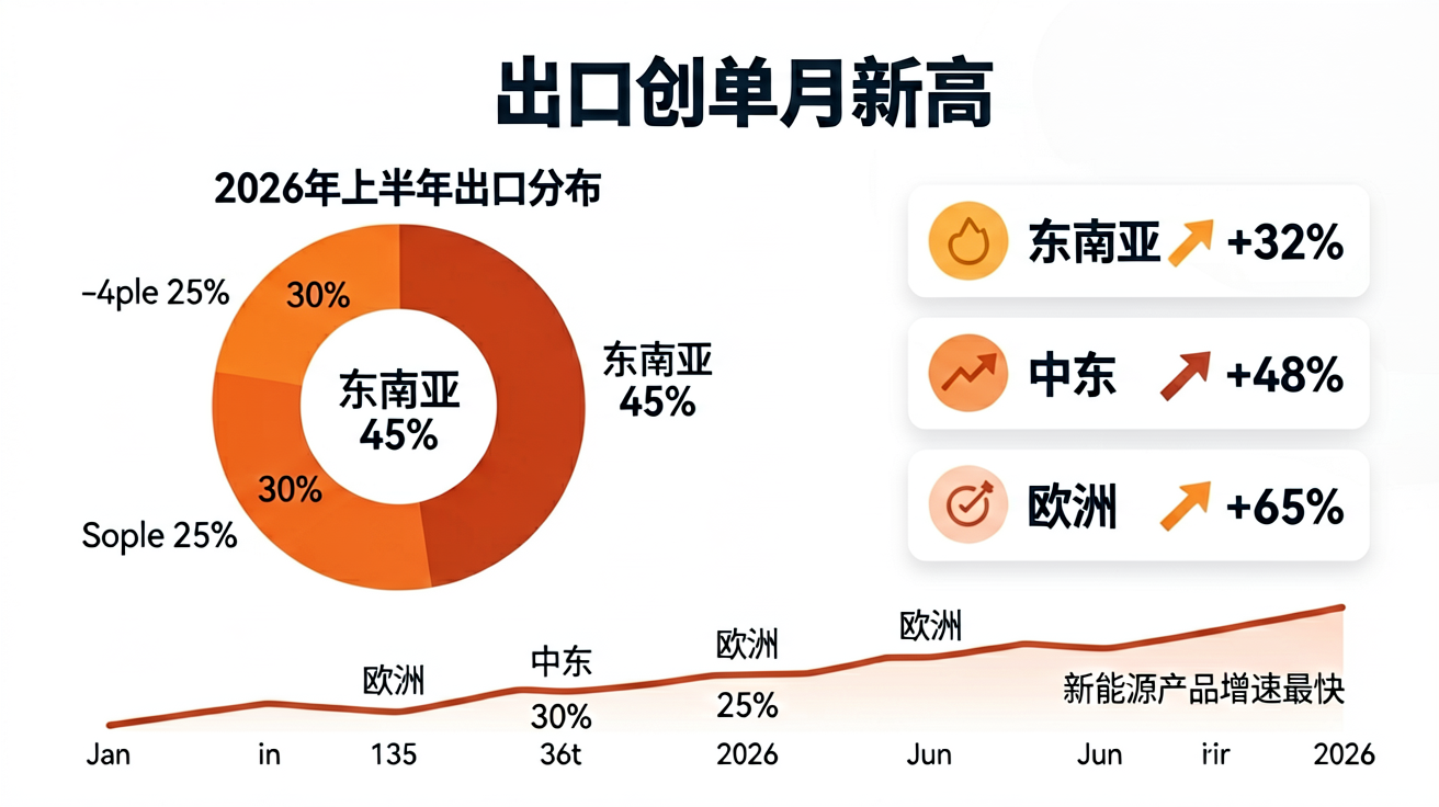 出口市场分布与增长