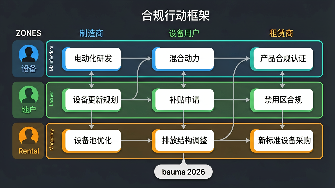 合规行动框架：三类主体的应对策略