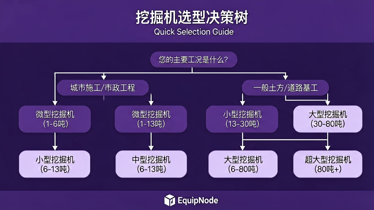 挖掘机选型决策树
