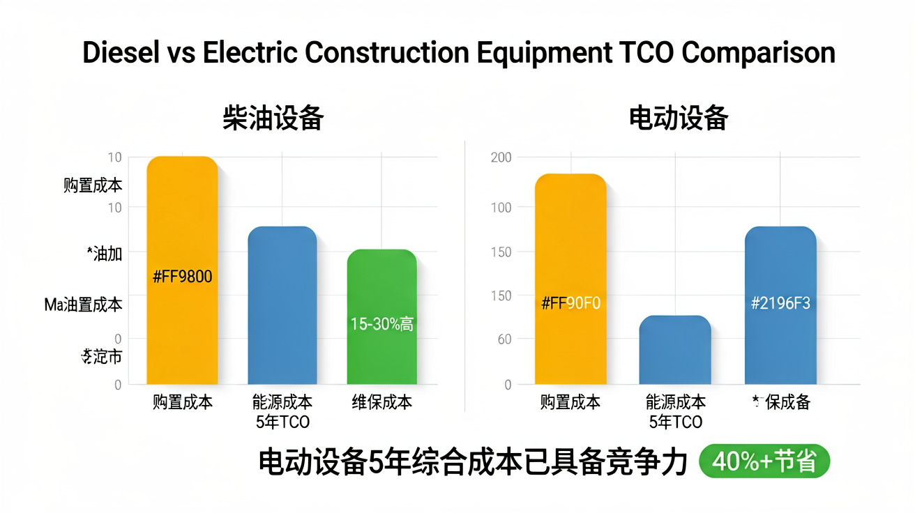 柴油vs电动5年TCO对比