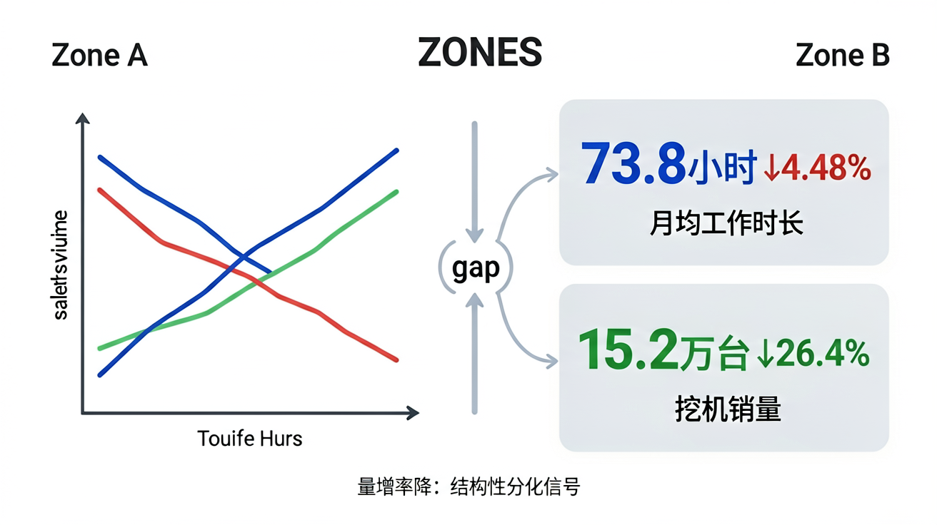 销量增长与工作时长下降的对比